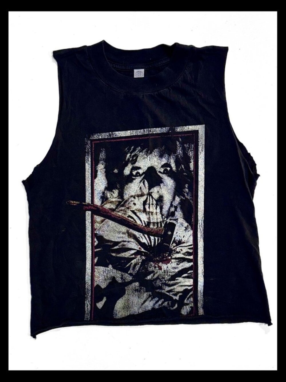 Local Boogeyman horror graphic cut sleeveless tank